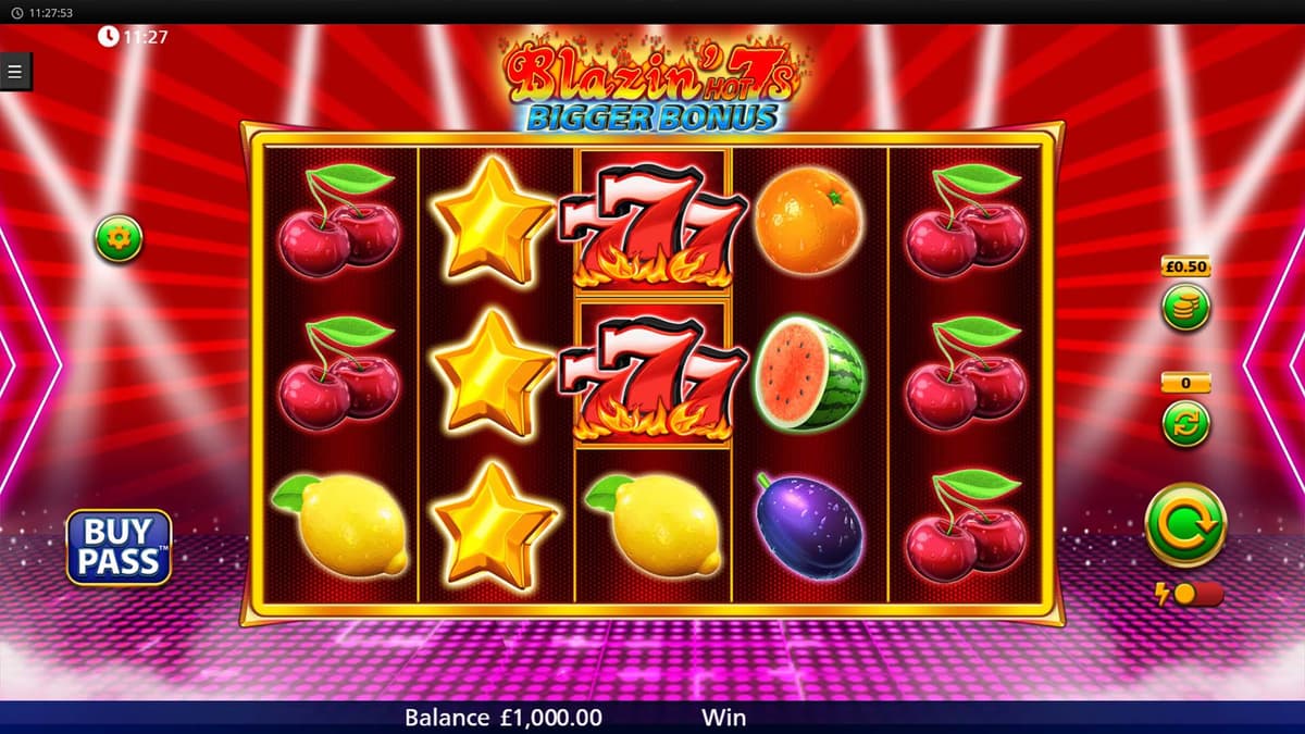 Blazin Hot 7s Bigger Bonus