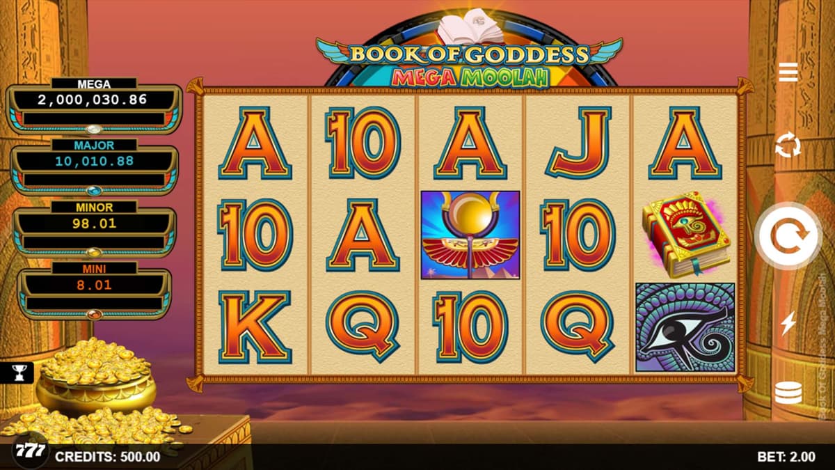 Book of Goddess Mega Moolah