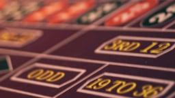 Lähikaader ruletilauast.