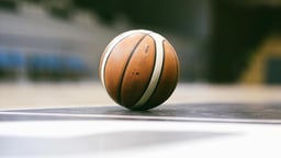 Lähikaader korvpallist.