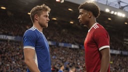 Kaks jalgpallurit suures matšis.